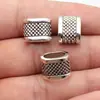 14X11X9.7Mm 3.8g Plata Antigua Ovaladas Patrón de Puntos Grandes Agujero Grande Cuentas Accesorios DIY Fabricante Mayorista