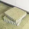 Alfombrillas de Suelo de Color Sólido Empalmadas al por Mayor, Alfombras Modernas Simples de Cobertura Total para Sala de Estar, Alfombrillas de Suelo Domésticas Antideslizantes de Fácil Cuidado Transfronterizas