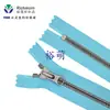 Suministro Directo de Fábrica Original Ykk No. Cremallera de Metaluxe Plateado Antiguo de Extremo Cerrado con 8 Dientes Puntiagudos de Resina, Accesorios Especiales para Ropa y Bolsas
