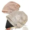 Sombrero Hiyab de Encaje Estilo Francés para Mujer 2026 Nuevo Primavera y Verano Atmosférico Sensación de Alta Gama Sombrero Hiyab Hueco Transpirable Sombrero Holgado