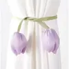 Nuevos y Modernos Amarres de Cortina Estilo Tulipán Ins Frescos Correas de Almacenamiento para Atar Cortinas Blancas Transparentes Cuerda de Flor