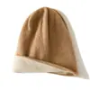 Gorro de Cachemira 2026 Otoño/Invierno Nuevas Llegadas Unisex Casual Protección para los Oídos Gorro Holgado de Moda Tejido Color Bloque