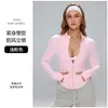 Roupas de Yoga Transfronteiriças Femininas Esportivas Fitness Jaqueta com Zíper de Manga Longa Corrida Pilates Emagrecedor Top Esportivo