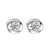 Aretes de Zirconia Rosa para Mujer, Lujo Accesible de Nicho, Aretes de Flor de Gama Alta, Elegantes, Frescos, Aretes para Ropa de Trabajo de Estudiante