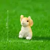 Figura de conejo de Pascua miniatura transfronteriza, perfecta para paisajismo de jardines, decoraciones DIY, adornos colgantes y piezas decorativas pequeñas