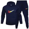 Nuevo Conjunto de Sudadera y Pantalones Deportivos para Hombre Primavera y Otoño 2024 Conjunto Holgado de Moda Juvenil Sudadera Pantalones Casuales Conjunto de Dos Piezas