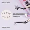 Pestañas Postizas Bqi Estilo Zorro Inclinadas, Gruesas y Fotogénicas con un Look Mestizo, Base Segmentada Delgada, Extensiones de Pestañas Manga Amigables para Principiantes