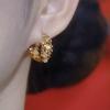 Diseño de Nicho Sentido Super Brillante Ojo de Gato Anillo Hebilla de Oreja Nuevo Caliente Otoño e Invierno Elegante Moda Combinación Perfecta Pendientes de Gama Alta