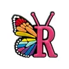 Accesorios para Zapatos Rosas con Letras y Números de Venta Caliente Transfronterizos, Bolsos Bogg, Hebillas Decorativas Desmontables para Zapatos DIY