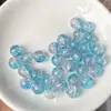 50 Piezas 8mm Perlas de Vidrio Perlas de Flor de Vidrio Perlas Explosivas Pulsera Collar de Perlas Hecho a Mano DIY