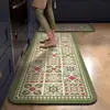 Conjunto de Tapetes de Cozinha Simples Transfronteiriço Tapete de Porta de Entrada Absorvente de Água Fácil de Cuidar Veludo Cristal Longo Antiderrapante Tapete para Pés