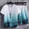 Conjunto de Ropa Deportiva de Verano para Hombre 2026: Camiseta de Manga Corta, Jersey de Baloncesto, Pantalones Cortos Casuales, Conjunto de Dos Piezas, Tendencia Estilo Coreano