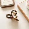 Pinza para el pelo vintage de acetato con pedrería estilo francés para mujer, nuevo diseño de nicho con un aspecto elegante y versátil, adecuada para recogidos en la parte posterior de la cabeza