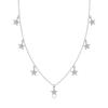 Collar Colgante de Cadena Larga Estilo Coreano En Stock Versátil Transfronterizo Simple Moda Plata S925 Moissanita Estilo Yis Verano para Mujeres