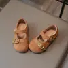 Zapatos Mary Jane Retro de Gamuza Estilo Coreano para Mujer 2026 Otoño Nuevos Versátiles Correa de Doble Hebilla Punta Redonda Suela Plana Boca Baja Zapatos de Salón