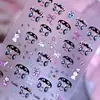 Pegatinas de Arte para Uñas Estilo Nuevo Chica Dulce de Ojos Grandes Dibujo Animado Sin Pintura de Manos Decoraciones de Uñas Realistas Portables Papel de Transferencia para Uñas al por Mayor