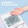 Carpeta de Archivo Transparente Deli con Varilla, Cubierta de Libro Gruesa Grande A4 de Gran Capacidad, Clip para Carpeta de Exámenes
