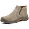 Zapatos de Soldador Resistentes a Chispas, Anti-Golpes, Anti-Perforación, Antideslizantes, Resistentes al Desgaste, Zapatos de Seguridad para Sitios de Construcción, Zapatos de Protección Laboral para Soldadura Eléctrica, Zapatos de Invierno sin Cordones