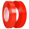 Película roja PET ultra-delgada transparente fuerte adhesivo de doble cara, sin residuos, impermeable y resistente al calor, adecuada para reparación de teléfonos y aplicaciones de placas de identificación