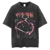 Camiseta Masculina Harajuku Vintage Camiseta Gráfica de Anime Japonês