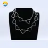 Cadena de cintura de metal con corazón suelto decoración de moda cadena de cintura de corazón hueco cadena de cintura de personalidad para mujer cadena de cintura de corazón europea y americana cadena para pantalones al por mayor
