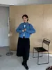 Shi Jian ACME Mezcla de Pelo de Conejo Tejido de Canalé Vertical Cárdigan para Mujer Otoño Invierno Holgado Suave Esponjoso Abrigo Suéter 22879