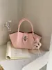 Bolsa Saco da Moda Tendência Feminina 2026 Nova Bolsa de Mão de Luxo Bolsa de Ombro Versátil Bolsa Mãe e Filho Design de Bolsa com Fivela de Cadeado