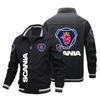 Chaqueta Nueva de Primavera y Otoño para Hombre Chaqueta con Logotipo de Motocicleta Chaqueta Deportiva con Logotipo de Coche Top Camisa con Cremallera Estampada