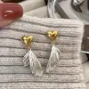 Brincos Borboleta Flor Elegante Nobre Retro Luxo Leve Design de Nicho Moda Brilhante Zircônia Brincos da Moda Joias