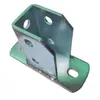 Conector de base aberta em aço em forma de C, contraventamento sísmico, âncora galvanizada sem solda, suporte de montagem para painel solar fotovoltaico.