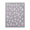 Pegatina para Uñas Mariposa Flor Congelada 5D Relieve Tres Dimensionales Concha Luz Flor Mariposa DIY Pegatina para Arte de Uñas Joyería Estilo Sl