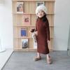 Vestido de Otoño e Invierno para Mujer y Niño Vestido para Bebé Estilo Occidental Personalizado Marca de Moda Estilo Coreano Vestido Suéter Celebridad de Internet Vestido de Princesa Tejido