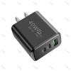 Cargador de Viaje de Carga Rápida de 12W Modelo Privado Dual Pd+1Usb 2.4A Adecuado para Teléfono Apple/Android Cargador Tipo-C