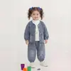 Conjunto Retro de Leopardo Estilo Coreano Tendencia Otoño 2026 para Niños, Elegante Conjunto de Tres Piezas para Bebés y Niños