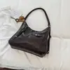 Bolsa Tote Retro de Grande Capacidade para o Trabalho Feminina 2026 Outono Inicial Nova Bolsa Casual de Ombro Único Transversal Bolsa Relaxada de Ombro Duplo