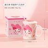 Caneca Cerâmica Autêntica Guji Sanrio com Tampa e Colher Copo para Bebida Fofo Hello Kitty Cão de Orelhas Grandes