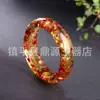 Atacado ao vivo de pulseiras femininas de âmbar de imitação de segunda geração, âmbar azul mexicano, âmbar de sangue, âmbar amarelo óleo de galinha e âmbar floral
