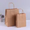 Bolsa de Papel Kraft Personalizada para Tienda de Café y Té con Leche Bolsa de Mensajero en Blanco para Llevar Bolsa de Empaque Plegable de Papel Kraft