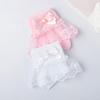 Meias de algodão para meninas cor sólida renda bordada renda meias infantis laço Pérola meias curtas de algodão meias de dança para bebê
