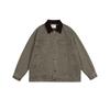 ThreePieces Primavera e Outono Novo Retro Heavy Washed Canvas Jacket Lapela Tooling Jacket para Homens SW1036