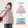 Pudding Haru Roupas de Outono para Meninas, Blusa Quente Infantil, Novo Modelo de Outono 2026, Jaqueta de Lã Impermeável Infantil
