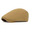 Chapéu Oitavado Retrô Britânico Boina Chapéu de Primavera e Verão Masculino Chapéu com Aba Casual Chapéu de Pintora Feminino Chapéu de Jornaleiro