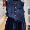 Conjunto de Moda y Tendencia para Reducir la Edad en Mujeres, Chaleco sin Mangas de Verano Talla Grande, Conjunto Casual de Dos Piezas con Shorts