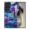 Adecuado para Funda de Teléfono Móvil Samsung S25Ultra S26 Cubierta Protectora A16 Margarita Morada Funda de Vidrio S23 Nuevo A90 Flor