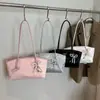 Bolsa de Grande Capacidade para Mulheres Verão 2025 Novo Design de Nicho Bolsa de Ombro Lantejoulas Axila Estilo Coreano Bolsa Tote para Trabalho