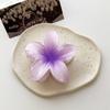 Pinza de Frangipani Transfronteriza Color Caramelo Degradado Flor Moda Vacaciones Más Vendido Pinza de Tiburón para Parte Trasera de la Cabeza Accesorio para el Cabello