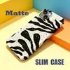 Funda de Teléfono con Patrón de Cebra Irregularmente Manchado, Edición Norteamericana, para iPhone 17, Estuche Duro de Película Delgada para Apple 16 Pro Max