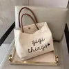 Amazon Aliexpress Venda Quente Transfronteiriça Gigi Things Bolsa Tote de Couro Bolsa Tote de Lona Festa de Solteiro Preta
