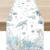 2026 Estrela do Mar Tartaruga de Verão da Amazonia Caminho de Mesa Decoração de Festa Festival ao Ar Livre Toalha de Mesa Personalizada Atacado