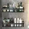 Estante Triángulo para Baño, Estante Transfronterizo sin Perforaciones, Estante de Almacenamiento Rectangular de Aluminio Espacial para Baño con Ventosa, Cocina